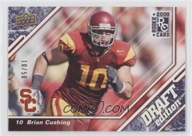 2009 Upper Deck Draft Edition - [Base] - Blue #61 - Brian Cushing /50