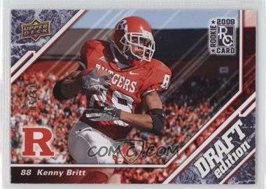 2009 Upper Deck Draft Edition - [Base] - Blue #84 - Kenny Britt /50