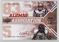 Alumni Association - Wes Welker, Michael Crabtree #/125