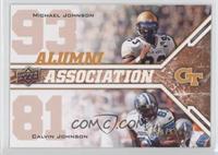 Alumni Association - Michael Johnson, Calvin Johnson #/125