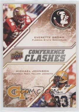 2009 Upper Deck Draft Edition - [Base] - Bronze #252 - Conference Clashes - Everette Brown, Michael Johnson /125