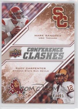 2009 Upper Deck Draft Edition - [Base] - Bronze #268 - Conference Clashes - Mark Sanchez, Rudy Carpenter /125