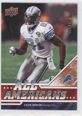 2009 Upper Deck Draft Edition - [Base] - Bronze #288 - All Americans - Calvin Johnson /125