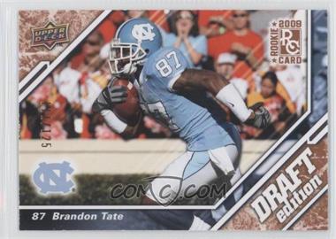 2009 Upper Deck Draft Edition - [Base] - Bronze #58 - Brandon Tate /125