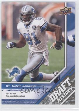 2009 Upper Deck Draft Edition - [Base] - Brown #186 - Draft History - Calvin Johnson