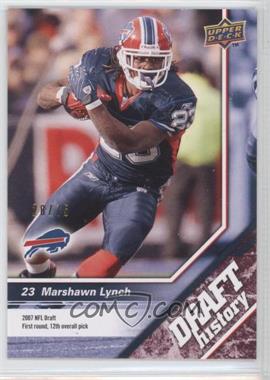 2009 Upper Deck Draft Edition - [Base] - Burgundy #176 - Draft History - Marshawn Lynch /75