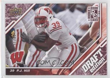 2009 Upper Deck Draft Edition - [Base] - Burgundy #24 - P.J. Hill /75