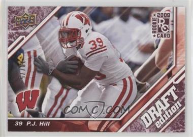 2009 Upper Deck Draft Edition - [Base] - Burgundy #24 - P.J. Hill /75