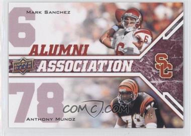 2009 Upper Deck Draft Edition - [Base] - Burgundy #243 - Alumni Association - Mark Sanchez, Anthony Munoz /75