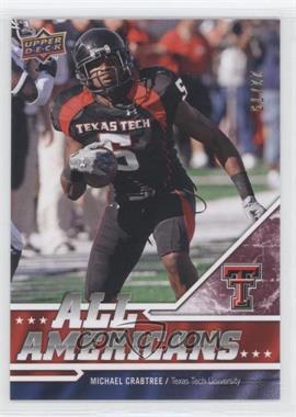 2009 Upper Deck Draft Edition - [Base] - Burgundy #272 - All Americans - Michael Crabtree /75