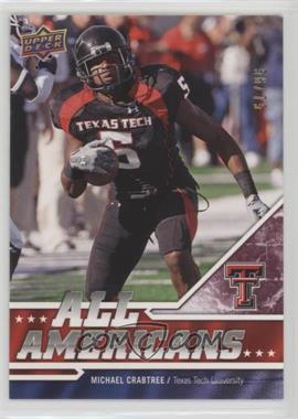 2009 Upper Deck Draft Edition - [Base] - Burgundy #272 - All Americans - Michael Crabtree /75