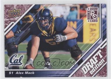 2009 Upper Deck Draft Edition - [Base] - Burgundy #38 - Alex Mack /75