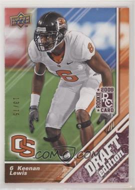 2009 Upper Deck Draft Edition - [Base] - Burgundy #90 - Keenan Lewis /75