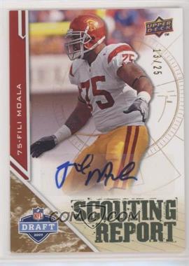 2009 Upper Deck Draft Edition - [Base] - Copper Autographs #223 - Scouting Report - Fili Moala /25