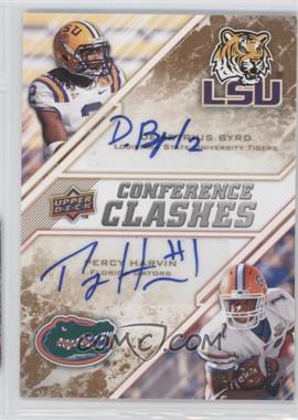 2009 Upper Deck Draft Edition - [Base] - Copper Autographs #257 - Conference Clashes - Demetrius Byrd, Percy Harvin /50