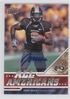 2009 Upper Deck Draft Edition - [Base] - Copper Autographs #276 - All Americans - Jeremy Maclin /25