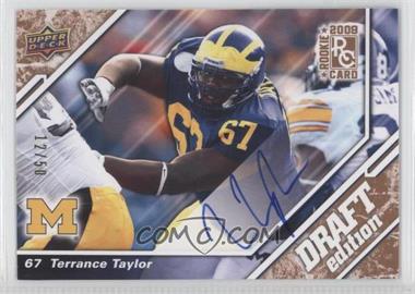 2009 Upper Deck Draft Edition - [Base] - Copper Autographs #52 - Terrance Taylor /50