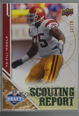 2009 Upper Deck Draft Edition - [Base] - Copper #223 - Scouting Report - Fili Moala /25 [Noted]