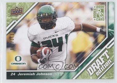 2009 Upper Deck Draft Edition - [Base] - Green #128 - Jeremiah Johnson /350