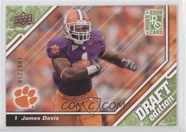 2009 Upper Deck Draft Edition - [Base] - Green #20 - James Davis /350