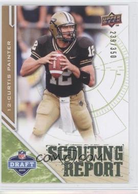 2009 Upper Deck Draft Edition - [Base] - Green #203 - Scouting Report - Curtis Painter /350