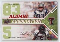 Alumni Association - Wes Welker, Michael Crabtree #/350