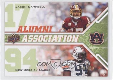 2009 Upper Deck Draft Edition - [Base] - Green #249 - Alumni Association - Jason Campbell, Sen'Derrick Marks /350