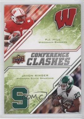 2009 Upper Deck Draft Edition - [Base] - Green #270 - Conference Clashes - P.J. Hill, Javon Ringer /350