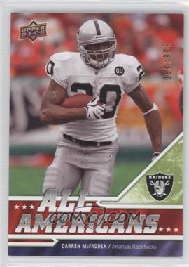 2009 Upper Deck Draft Edition - [Base] - Green #289 - All Americans - Darren McFadden /350