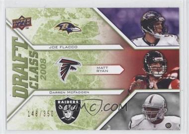 2009 Upper Deck Draft Edition - [Base] - Green #297 - Draft Class - Joe Flacco, Matt Ryan, Darren McFadden /350