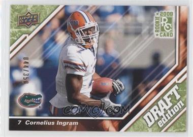 2009 Upper Deck Draft Edition - [Base] - Green #34 - Cornelius Ingram /350