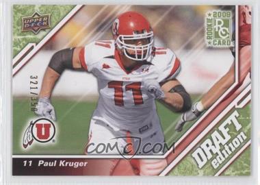 2009 Upper Deck Draft Edition - [Base] - Green #83 - Paul Kruger /350