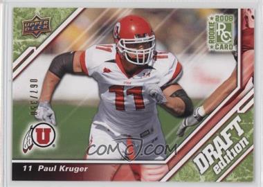 2009 Upper Deck Draft Edition - [Base] - Green #83 - Paul Kruger /350