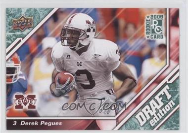 2009 Upper Deck Draft Edition - [Base] - Retail Dark Green #142 - Derek Pegues