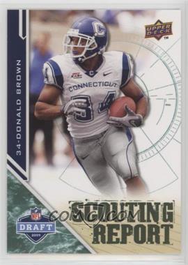 2009 Upper Deck Draft Edition - [Base] - Retail Dark Green #226 - Scouting Report - Donald Brown