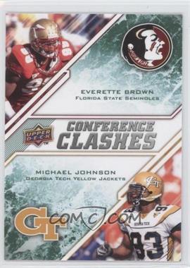 2009 Upper Deck Draft Edition - [Base] - Retail Dark Green #252 - Conference Clashes - Everette Brown, Michael Johnson