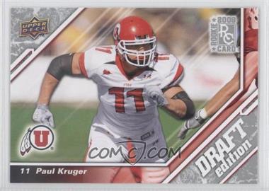 2009 Upper Deck Draft Edition - [Base] #83 - Paul Kruger