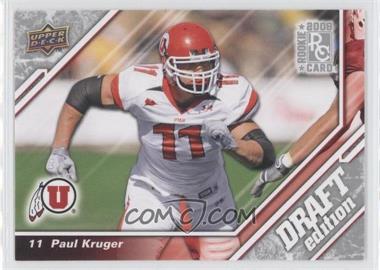 2009 Upper Deck Draft Edition - [Base] #83 - Paul Kruger