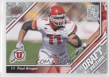 2009 Upper Deck Draft Edition - [Base] #83 - Paul Kruger
