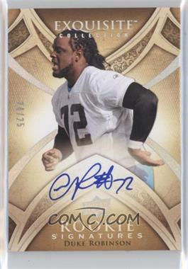2009 Upper Deck Exquisite Collection - [Base] - Silver Holofoil #111 - Rookie Signatures - Duke Robinson /25
