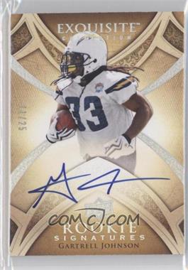 2009 Upper Deck Exquisite Collection - [Base] - Silver Holofoil #128 - Rookie Signatures - Gartrell Johnson /25