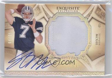 2009 Upper Deck Exquisite Collection - [Base] - Silver Holofoil #172 - Rookie Signature Patch - Stephen McGee /99