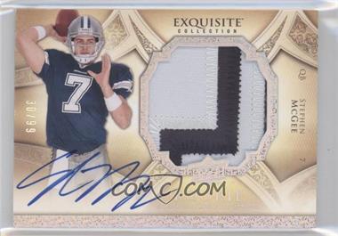 2009 Upper Deck Exquisite Collection - [Base] - Silver Holofoil #172 - Rookie Signature Patch - Stephen McGee /99