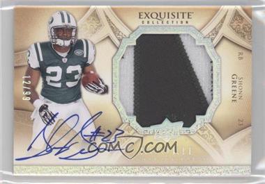 2009 Upper Deck Exquisite Collection - [Base] - Silver Holofoil #179 - Rookie Signature Patch - Shonn Greene /99