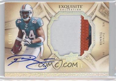 2009 Upper Deck Exquisite Collection - [Base] - Silver Holofoil #182 - Rookie Signature Patch - Patrick Turner /99