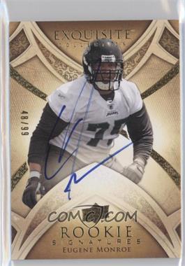 2009 Upper Deck Exquisite Collection - [Base] #118 - Rookie Signatures - Eugene Monroe /99