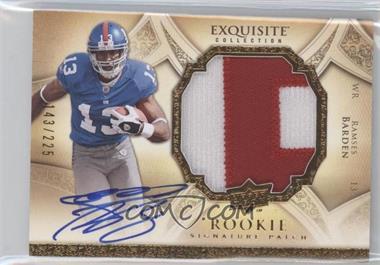 2009 Upper Deck Exquisite Collection - [Base] #165 - Rookie Signature Patch - Ramses Barden /225