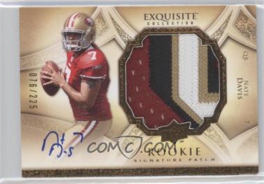 2009 Upper Deck Exquisite Collection - [Base] #174 - Rookie Signature Patch - Nate Davis /225