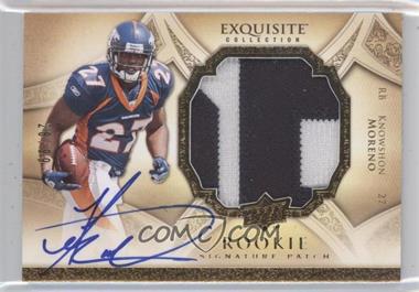 2009 Upper Deck Exquisite Collection - [Base] #184 - Rookie Signature Patch - Knowshon Moreno /99
