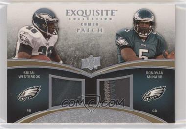 2009 Upper Deck Exquisite Collection - Combo Patch #CP-WM - Donovan McNabb, Brian Westbrook /50